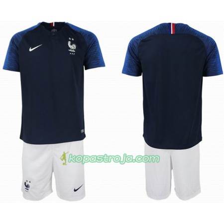 Billiga Fotbollströjor Frankrike 2 star Barn VM 2018 Hemma tröja